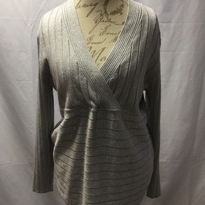 Sparkly Silver Pullover Sweater